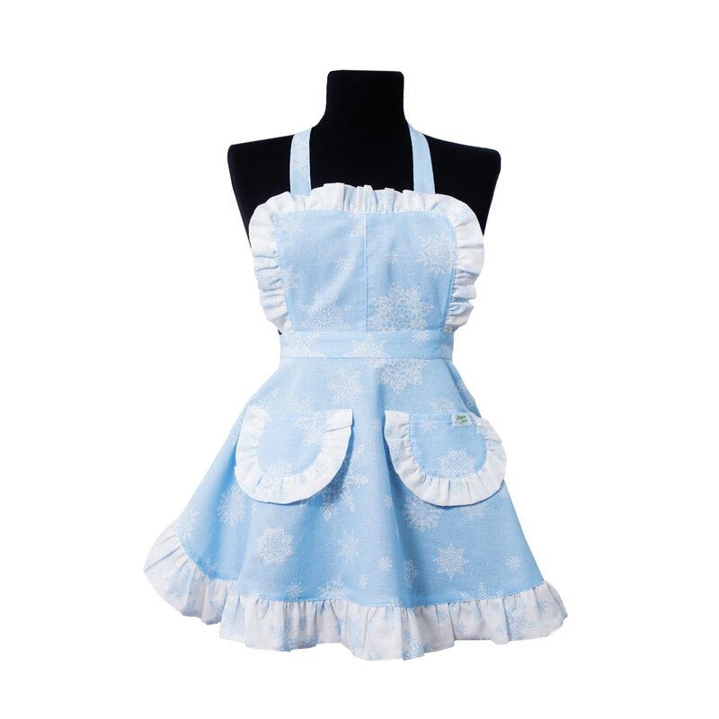 Apron with ruffles