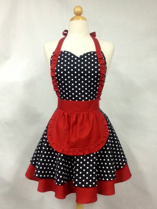 Polka dot apron