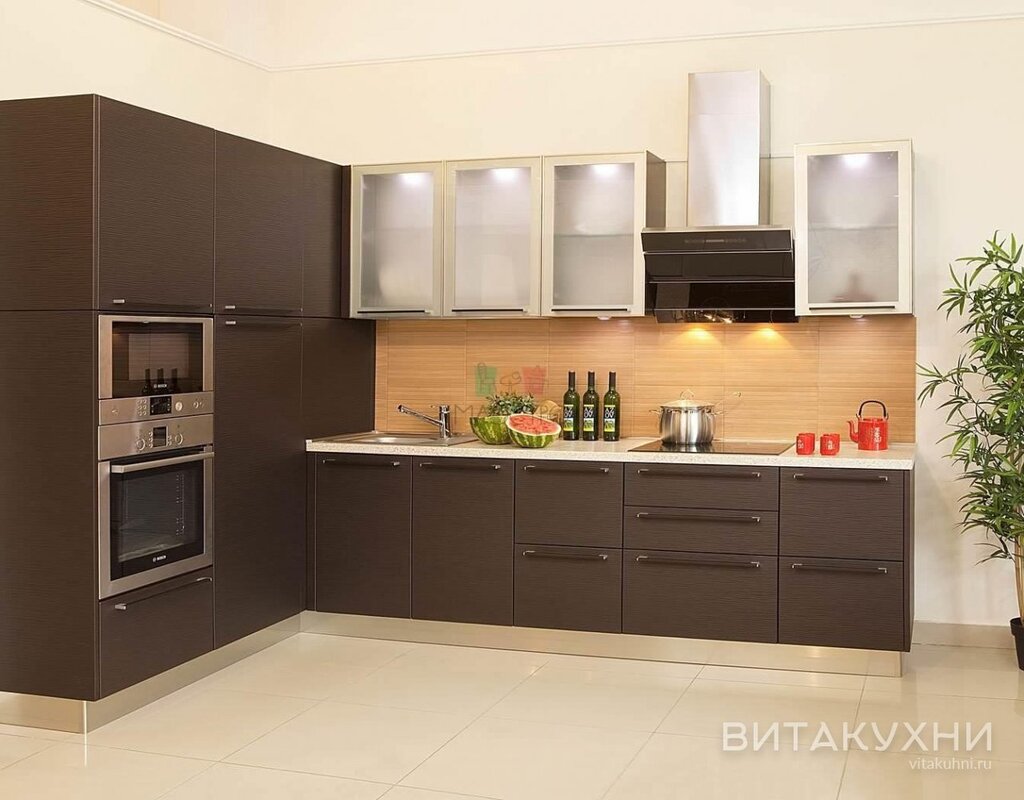 Kitchen facades in wenge