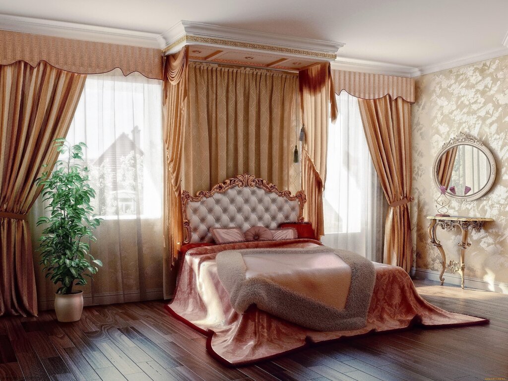 Styles of curtains for the bedroom