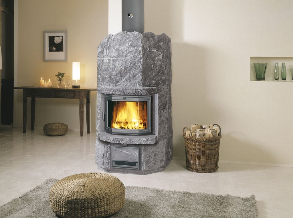 Finnish Tulikivi fireplace