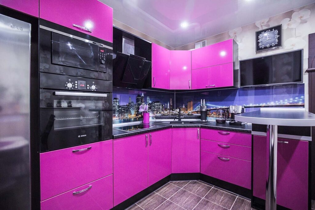 Purple kitchen