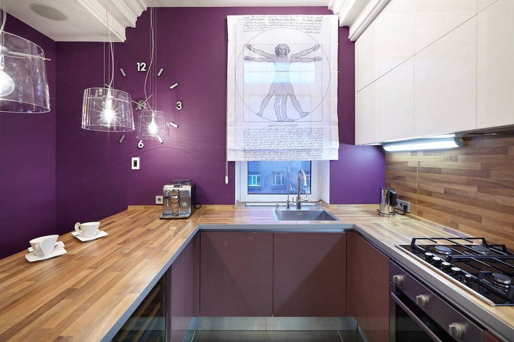 Purple countertop for the kitchen