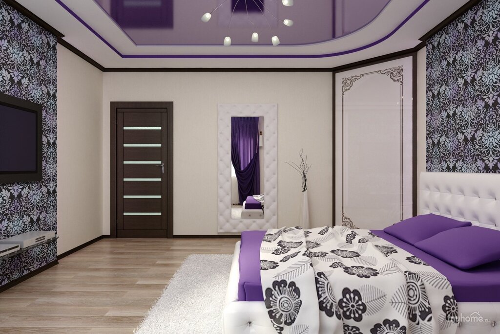 Purple ceiling