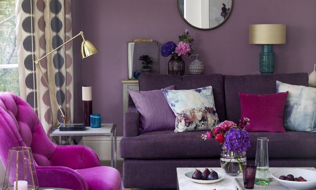 Purple in the interior