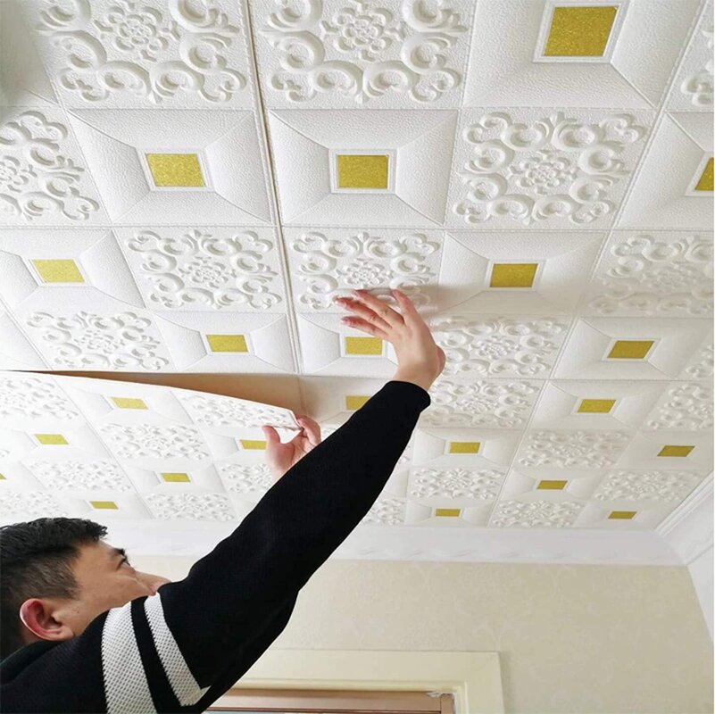 Non-woven fabric on the ceiling