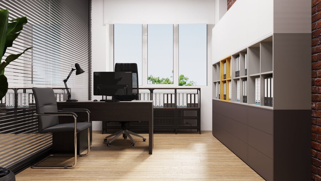 Office background cabinet