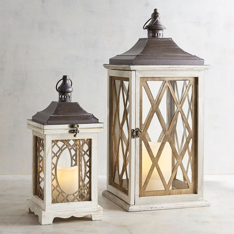 Decorative wooden lantern