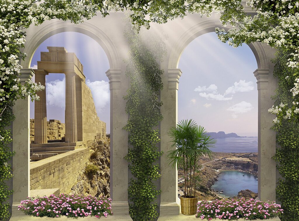 Photo wallpaper arch