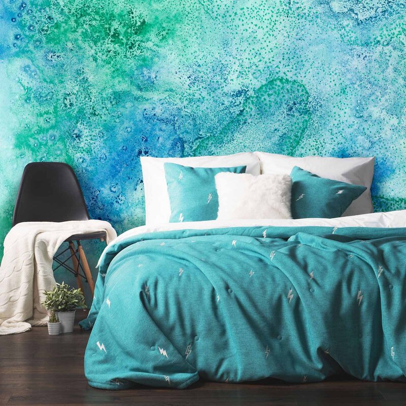 Photo wallpaper turquoise