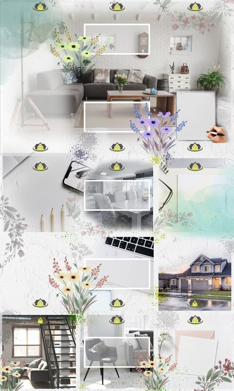 Photo wallpaper house