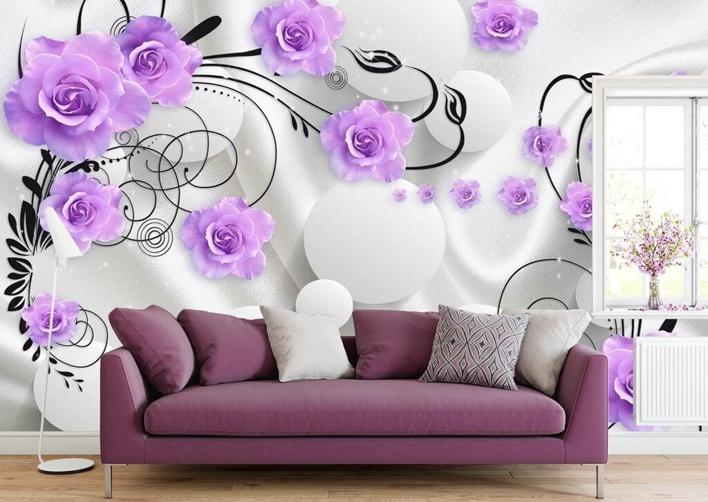 Purple photo wallpaper