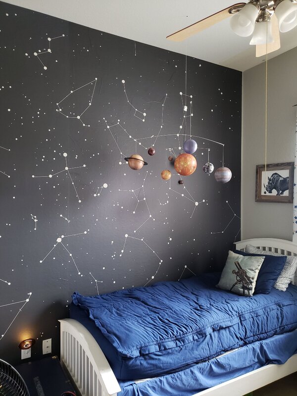 Photo wallpaper of space in the interior 18 фото