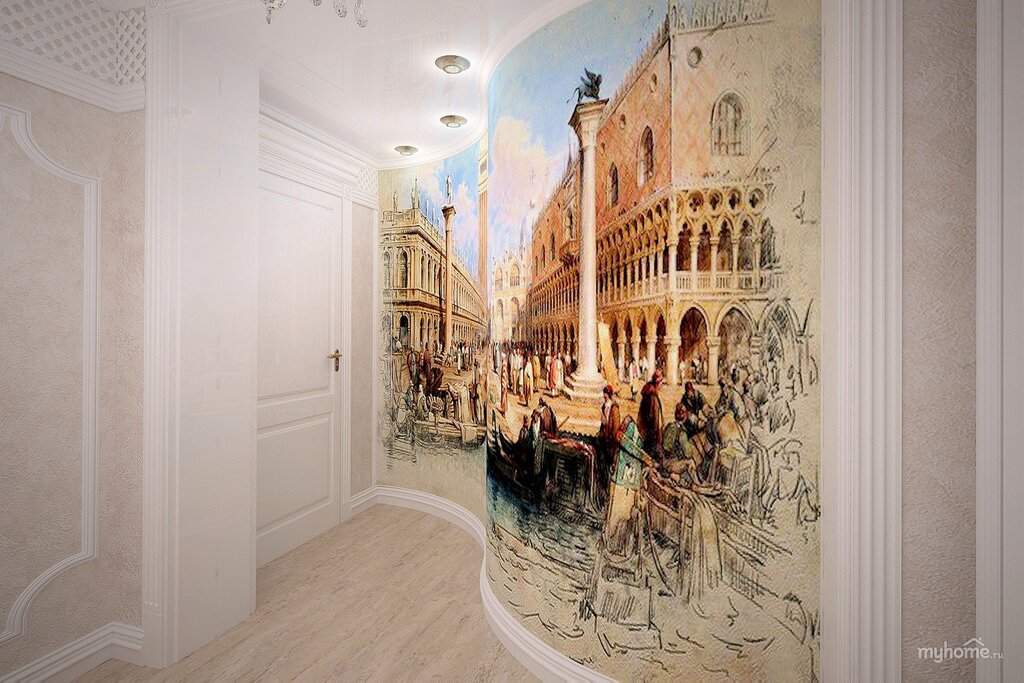 Wall murals for the hallway