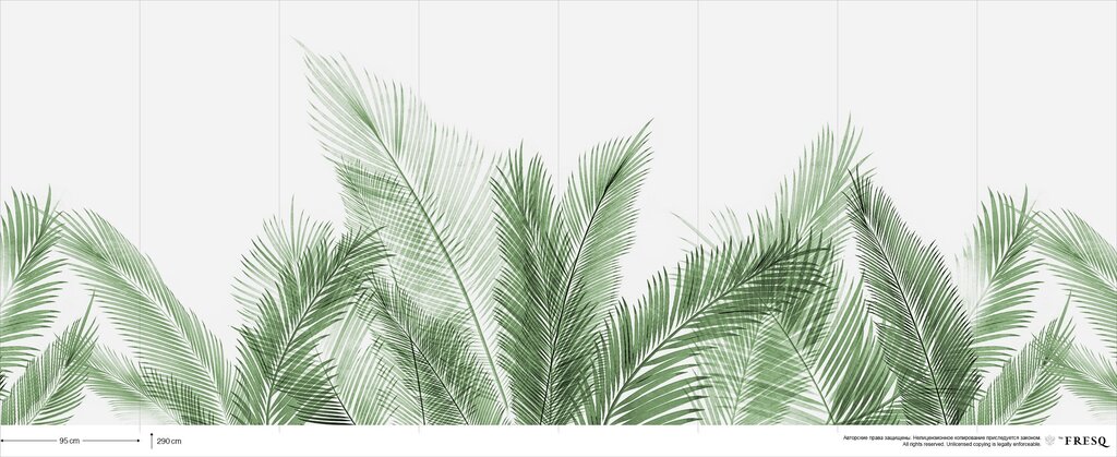 Photo wallpaper palm branches