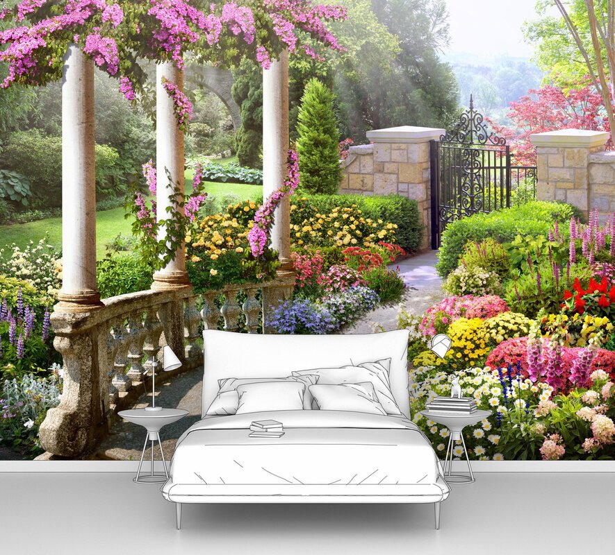 Photo wallpaper garden