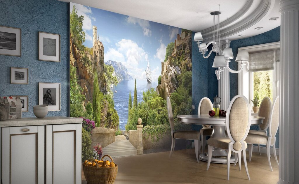 Photo wallpaper in the interior