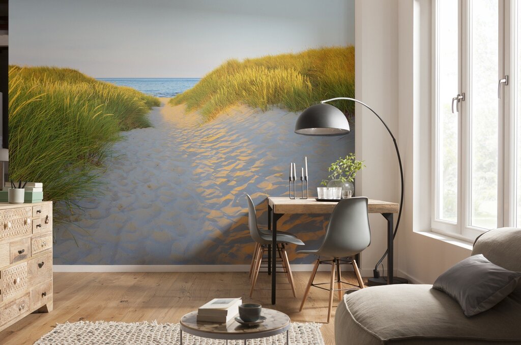 Wall murals for the hallway that increase space