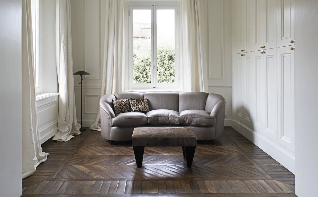 French herringbone in the interior