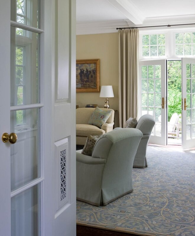 French windows in a private house