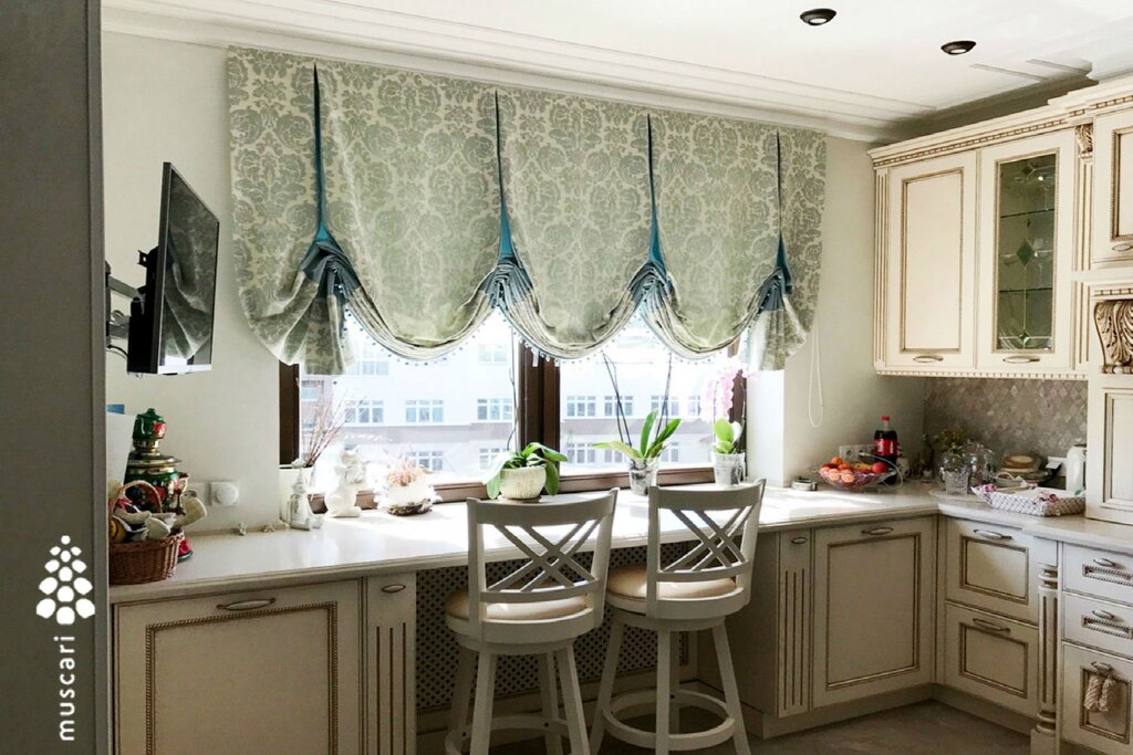 French curtains for the kitchen