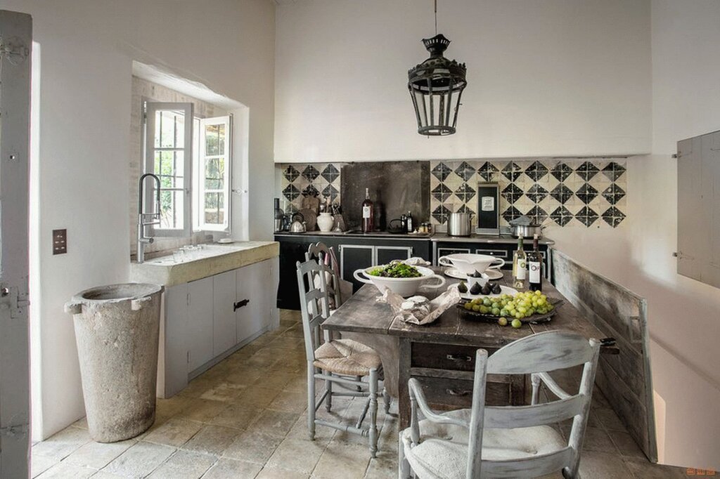 French style in kitchen interior