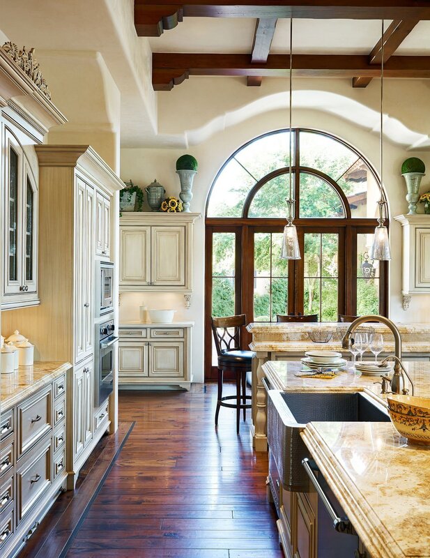 French window in the kitchen