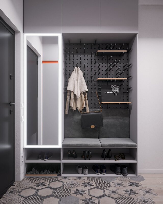 Wardrobe in the hallway