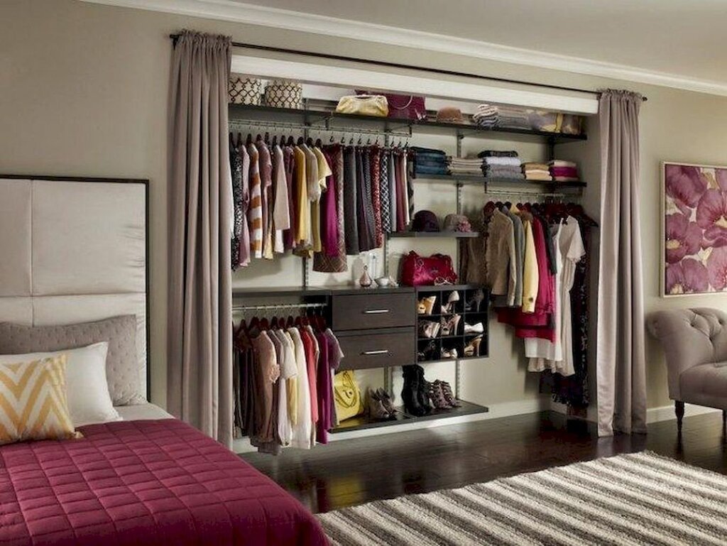 Wardrobe in the bedroom