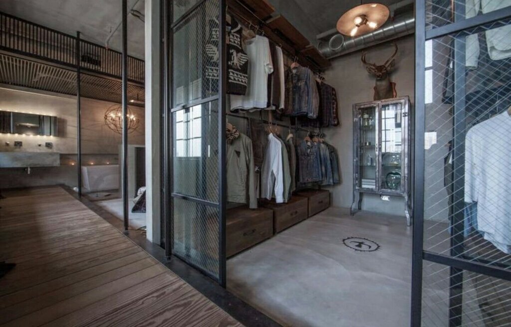 Wardrobes in loft style