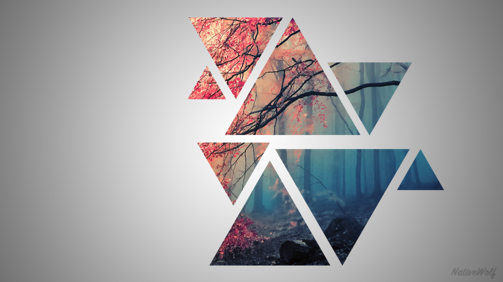 Geometric shapes wallpaper