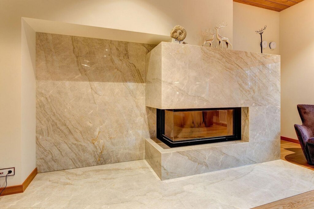 Flexible stone for interior use