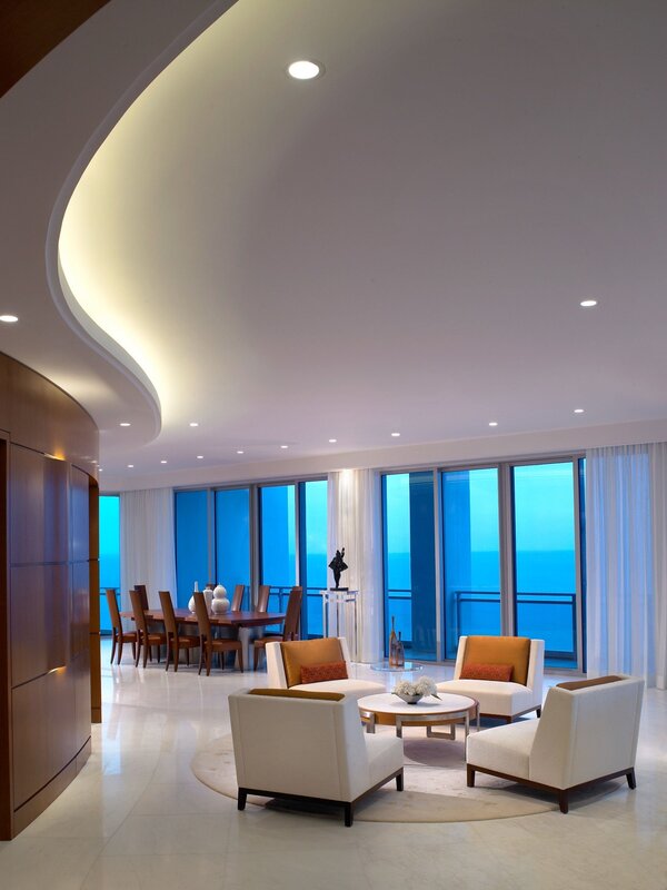 Drywall ceilings with lighting