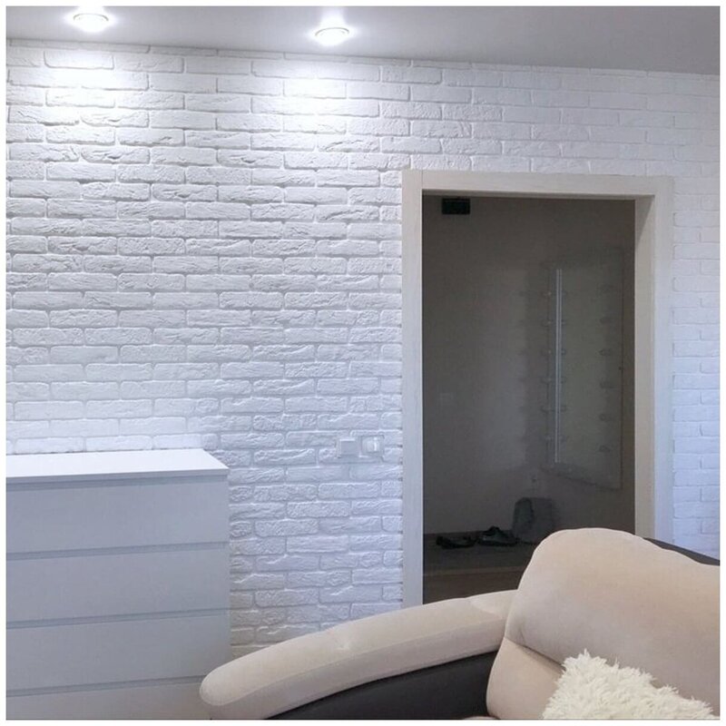 Gypsum tile for the wall