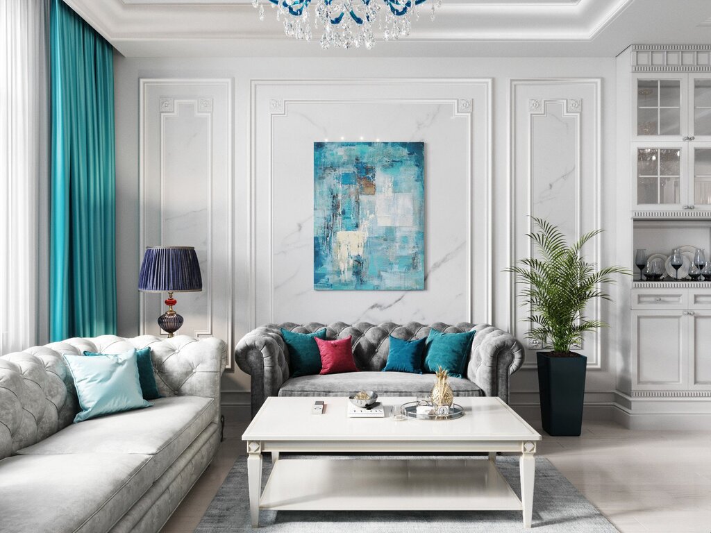 Blue room design