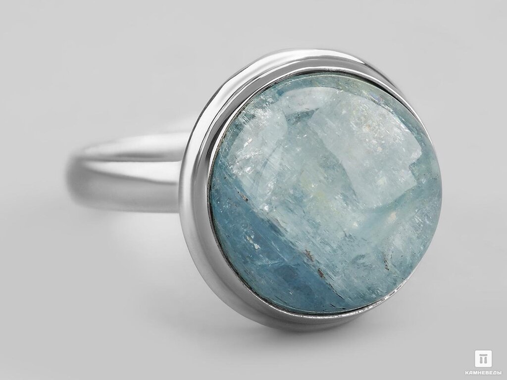 Blue aquamarine stone