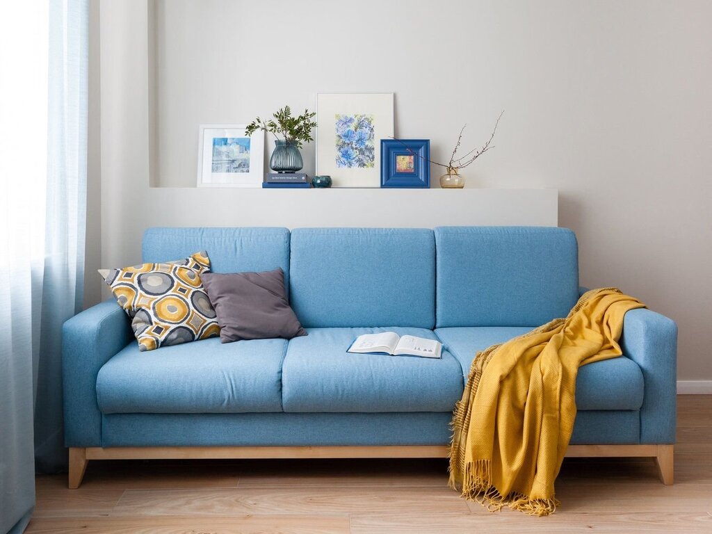 Blue sofa