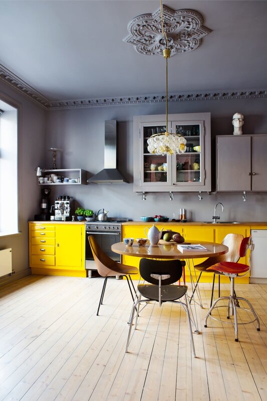 Mustard kitchen