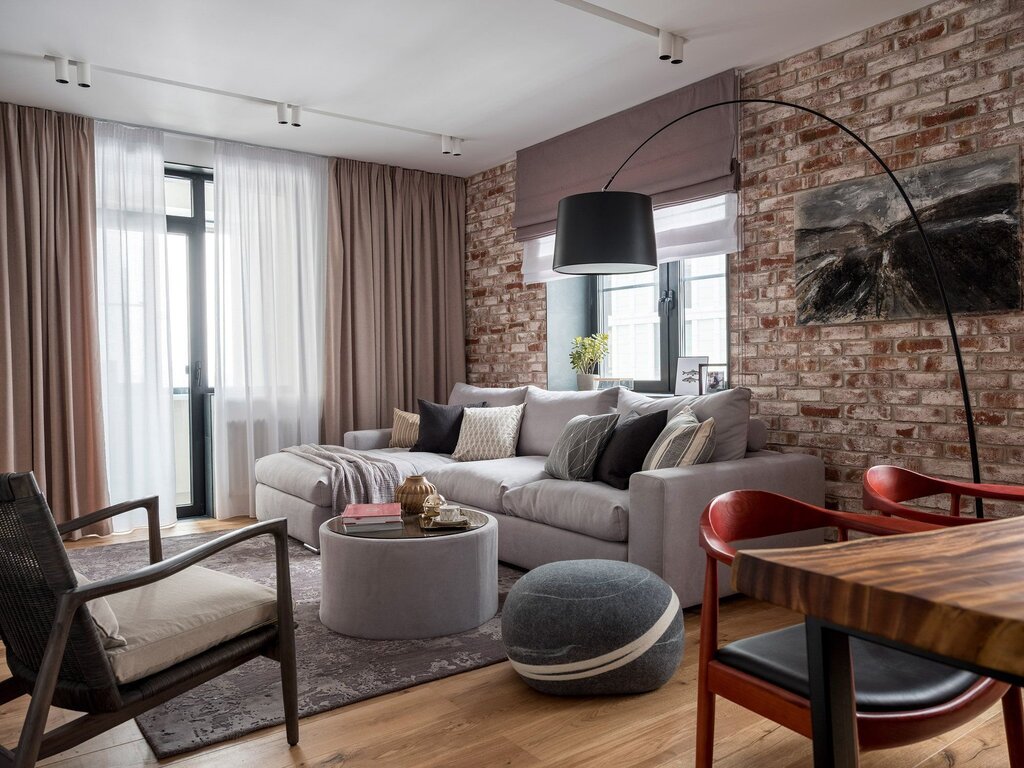 Living room in loft style