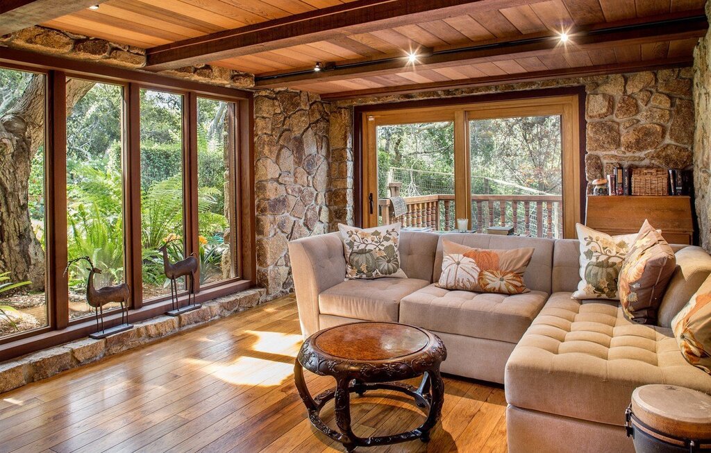 Living room in the country house