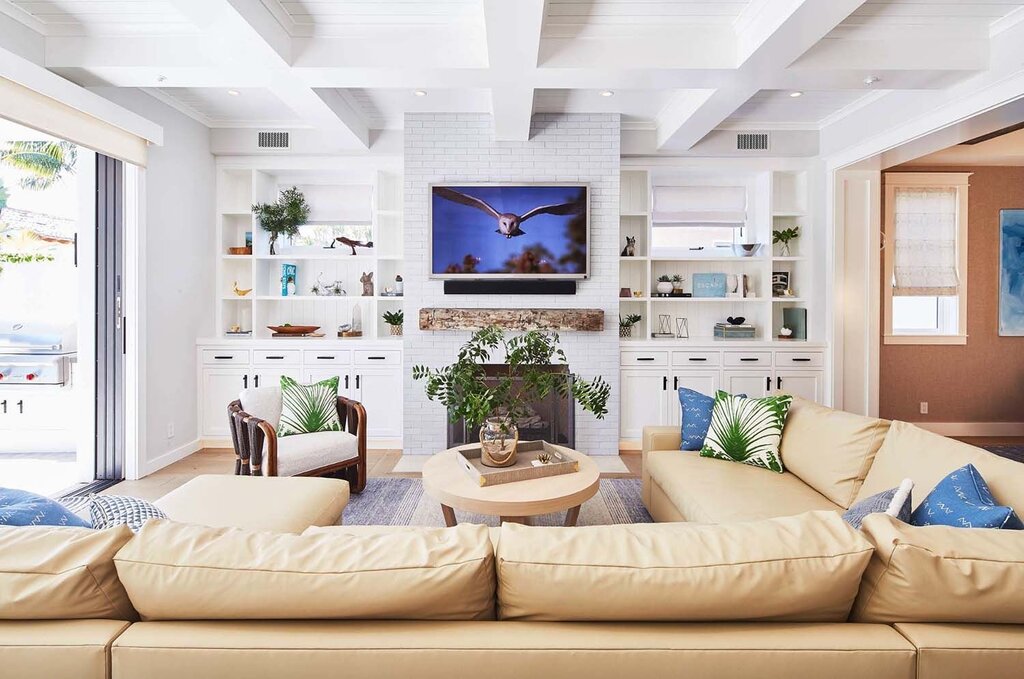 Living room in a nautical style