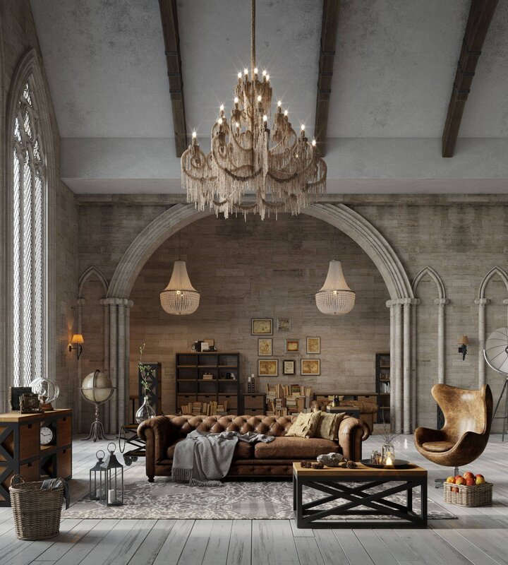 Gothic in modern interior