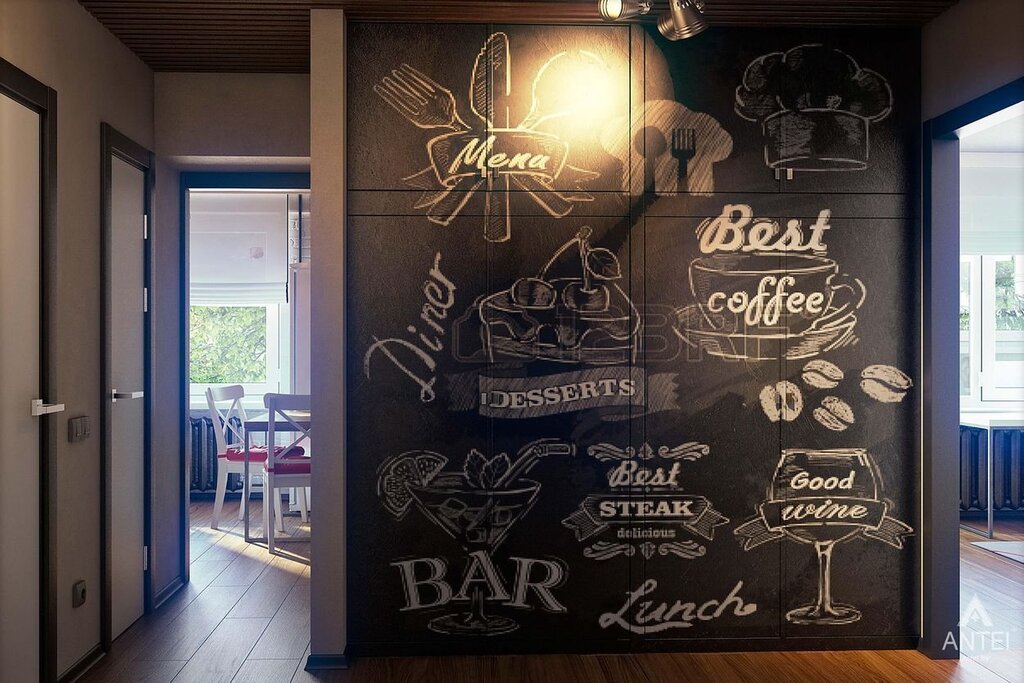 Chalkboard on the wall