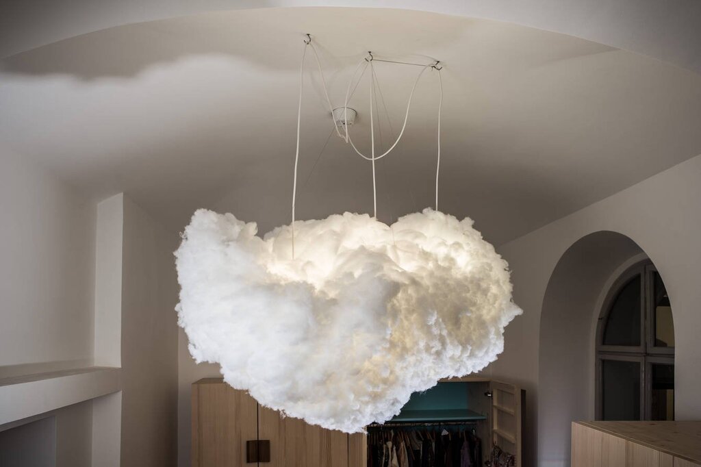 Thunderclouds on the ceiling