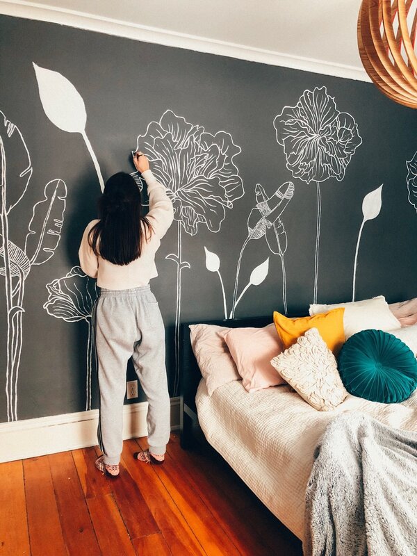 Ideas for painting walls in a room 26 фото