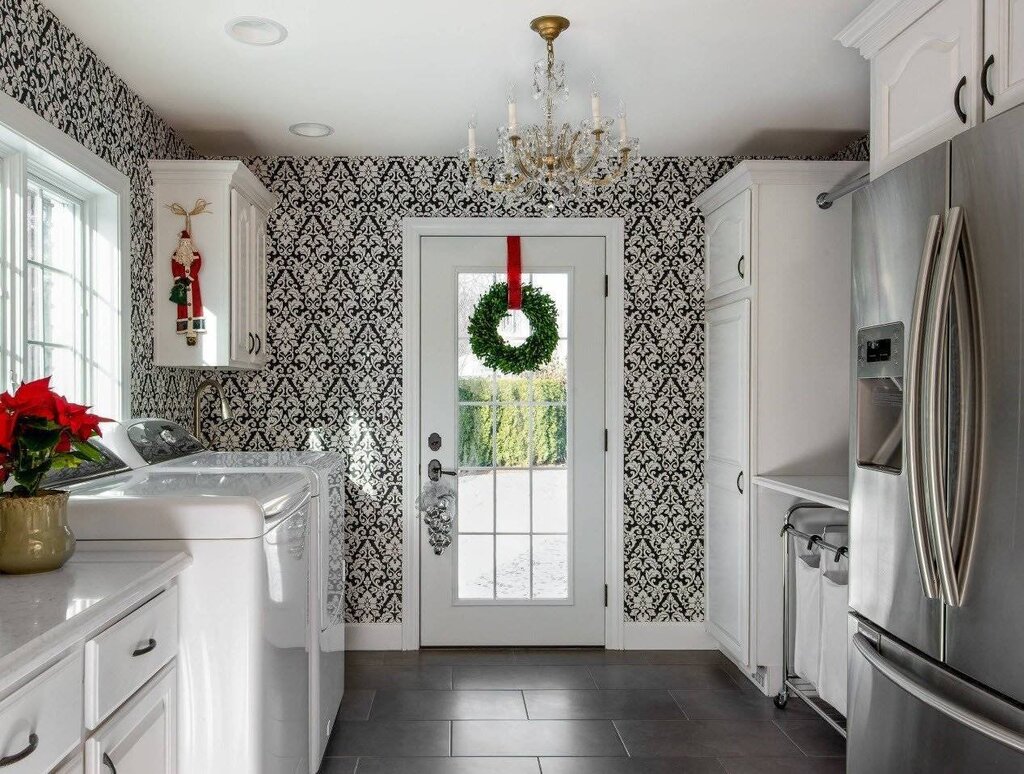 Ideas for wallpapering the kitchen