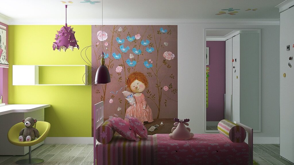 Ideas for wallpapering a children's room