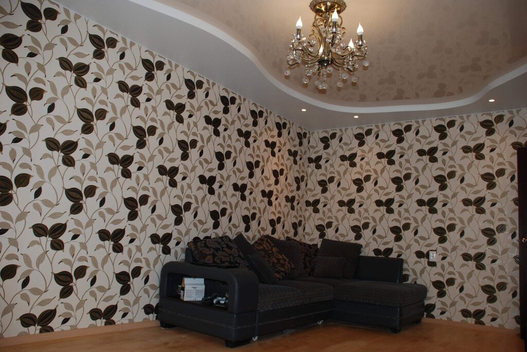 Ideas for wallpapering the living room