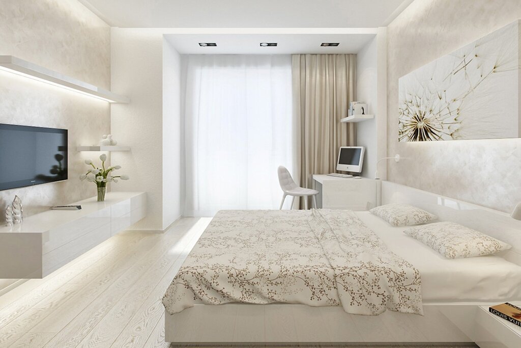 Bedroom ideas in light tones