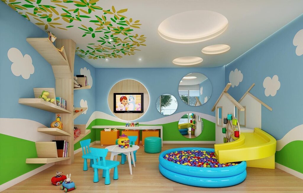 Play area in the children's room